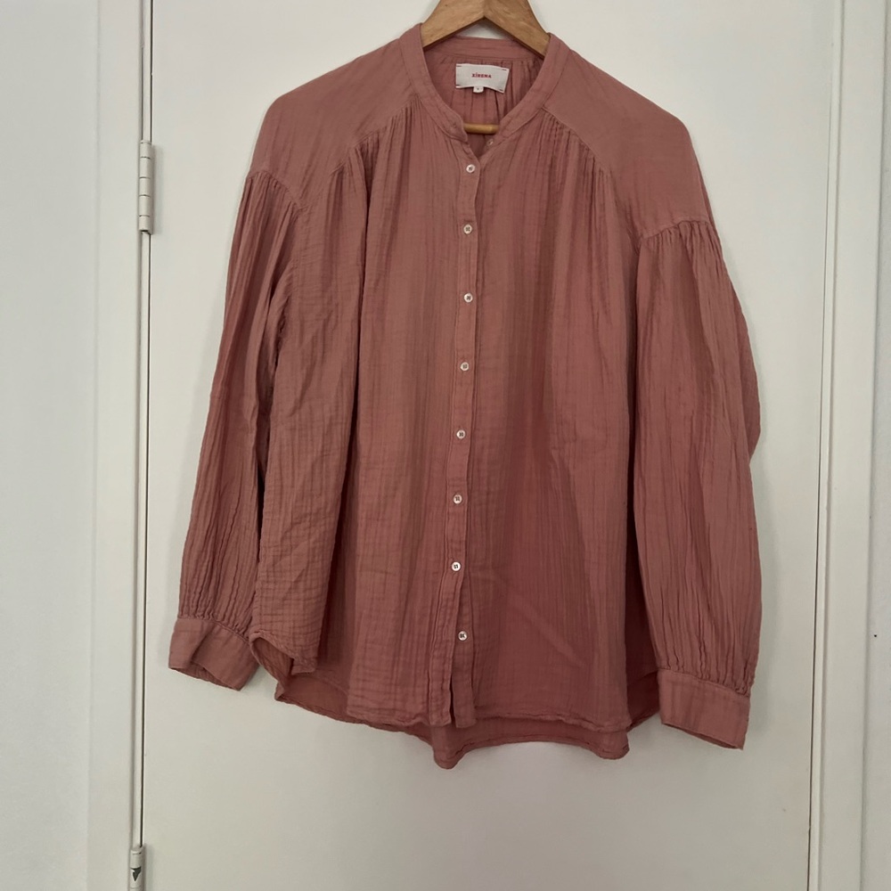XiRENA Dusty Rose Button-Down Shirt